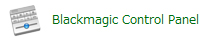 Blackmagic Control Panel