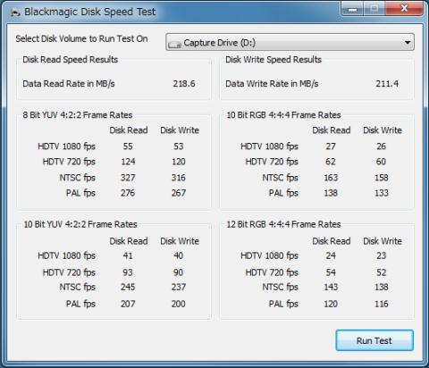 Blackmagic Speed Test