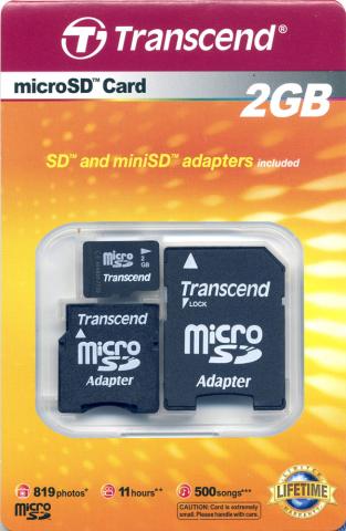 Transcend 2GB SD Card Package
