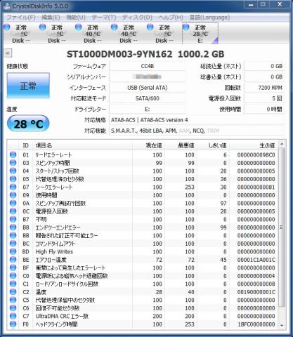 Seagate 1TB DiskInfo