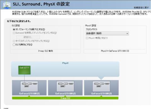 3way SLI設定