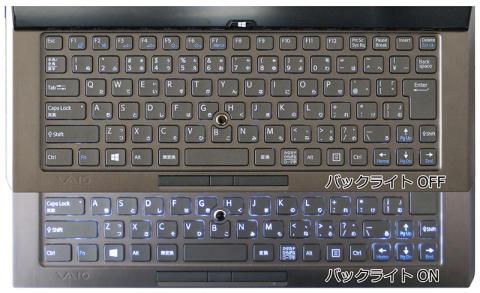 バックライトキーボード