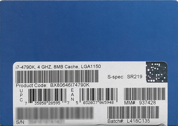 パッケージ底面