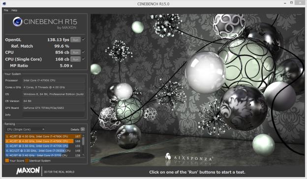CineBench R15 4.7GHz+GeForce TITAN