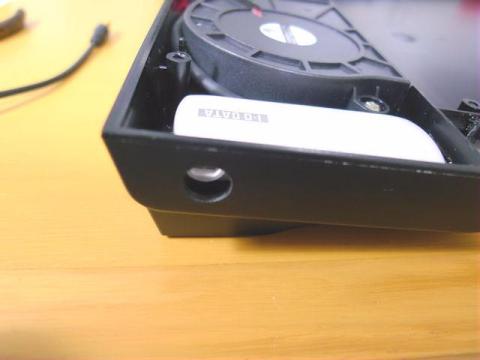 同軸用の穴も開けて