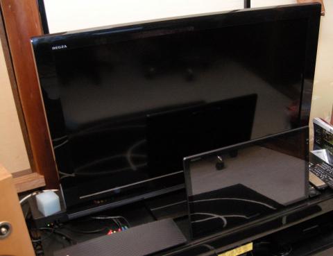 40inchTVと本製品のサイズ比較