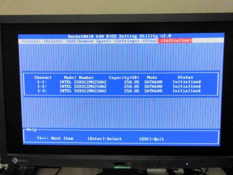 3台ともInitializeしました