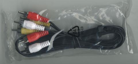 一般的なAVコンポジットステレオケーブル