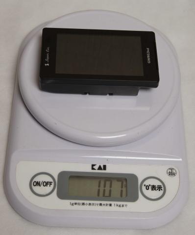 本体重量は107g