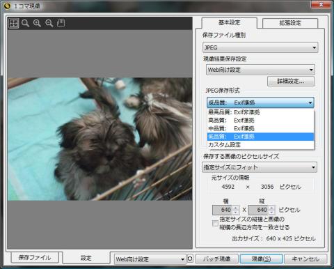 SILKYPIXでは出力時の画像サイズが推測できない