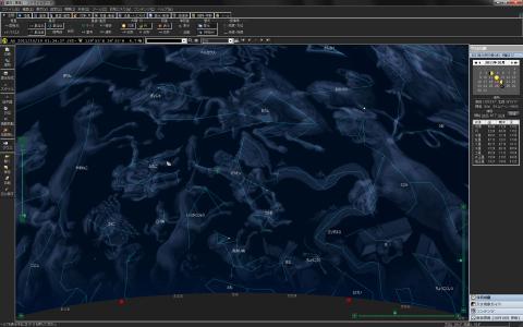 星座絵の表示もできる