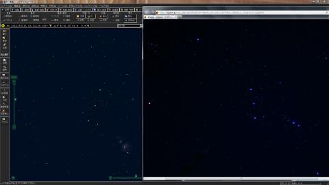 実際に撮影した写真と比較してみて何等星まで写っているのかを比較してみた