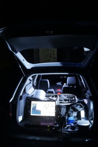 デスクをそのまま持ち出した感じにセットアップ!