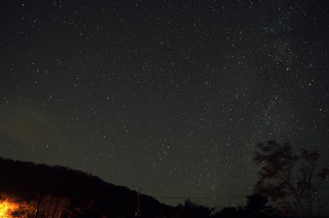 アート風に現像。右側に天の川があるので少々位置が違いましたね