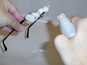 表面にシュっとスプレー