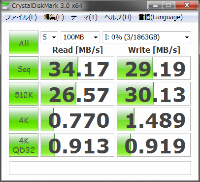 CrystalDiskMark USB2.0