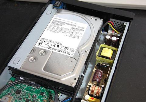 側板を取り外した状態