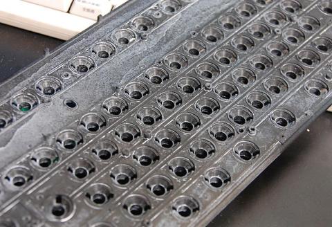 ドライファストルブを塗布した状態