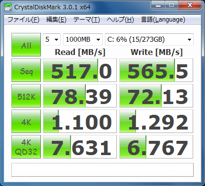 Dynamic設定 1000MB