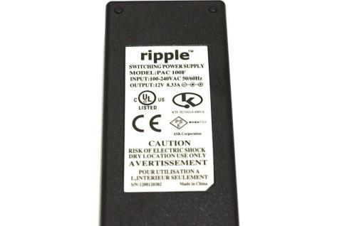 ACアダプタ表記