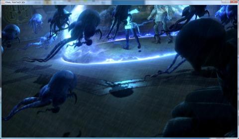 甲板であばれるモンスター