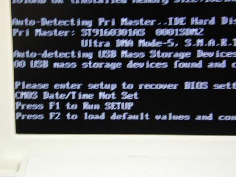 バッテリー切れでCMOS_WRONG