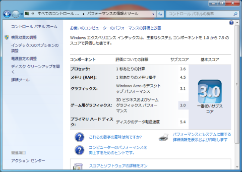 Celeron420とメモリ1.5GBの構成