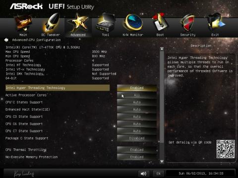 CPUコンフィグレーション