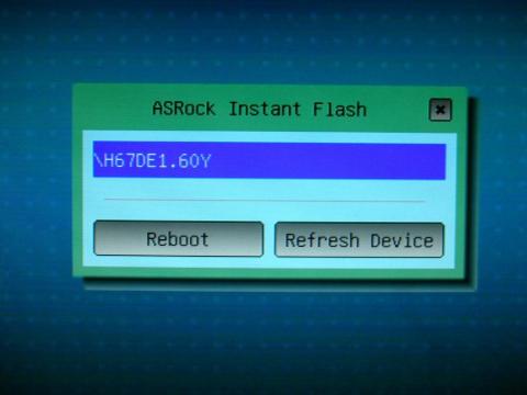 USBメモリからアップデート