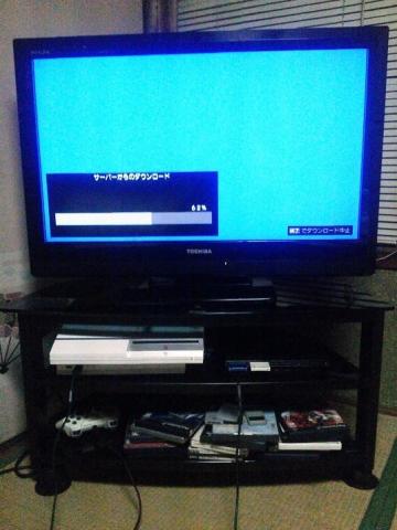 ソフトウエアアップデート中