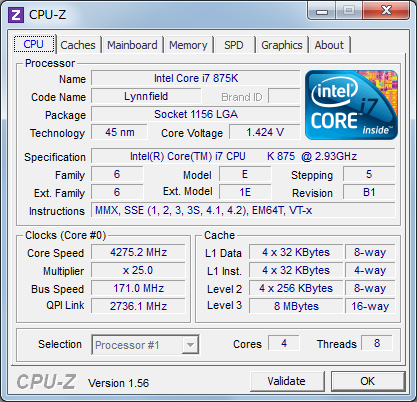 CPU-Z 4275MHz