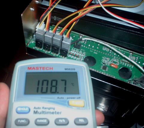 ヒートシンクが100℃超え