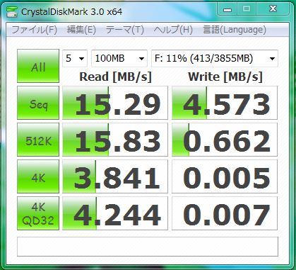 USBポートに直接差し込む