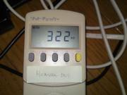 Heavenベンチマーク実行時のPC消費電力