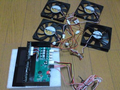 1chに4個のファンを接続した