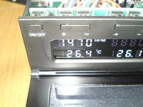 まずは回転数100%で温度を測ってみる