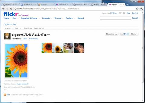 ブラウザーでアップロードした写真を確認