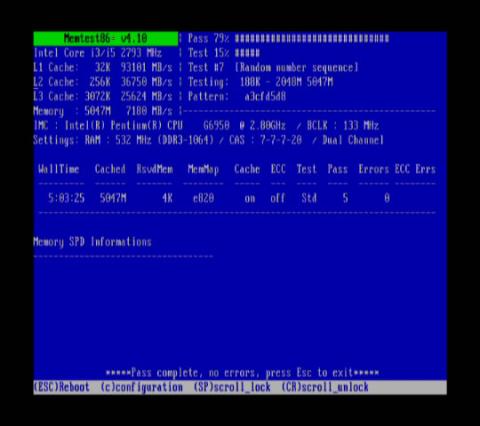 メモリテストOK!