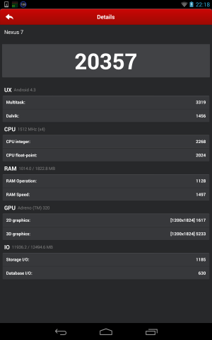 android4.3 / AnTuTu Benchmark