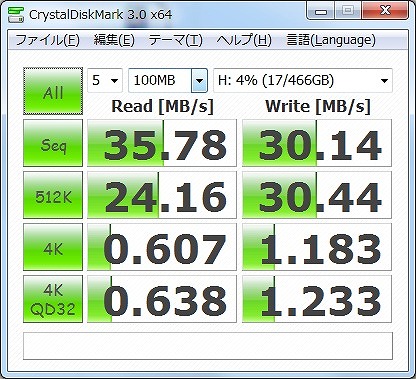 HDDベンチ USB直付け