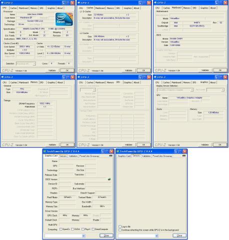 図5:仮想PCのCPU-ZとGPU-Z