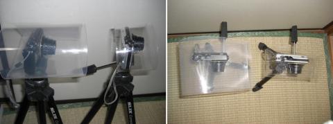 画像5: 右側:側面から撮影 左側:真上から撮影