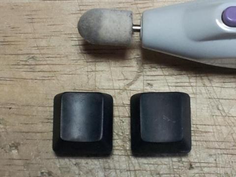 写真7 左 研磨後 右 研磨前