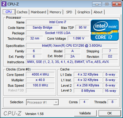 図4, 負荷をかけた状態のCPU