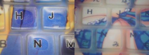 左がななみキーボード、右がトモセシュンサクキーボード