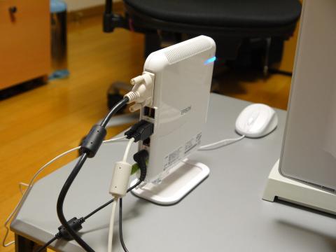 ケーブルを繋いだ状態