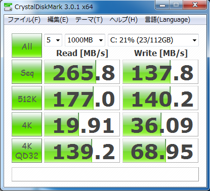 別のパソコンでテスト