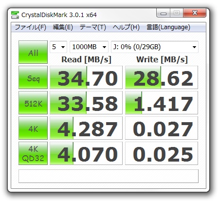 usb 2.0接続(FAT 32)