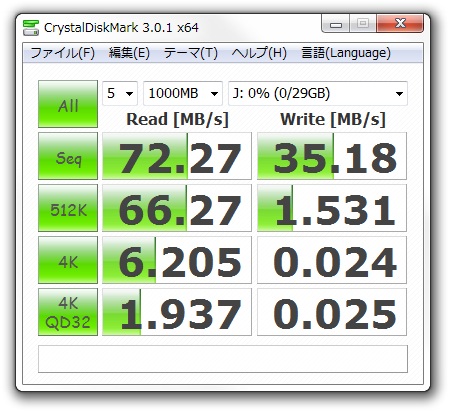 usb 3.0接続(FAT 32)二回目