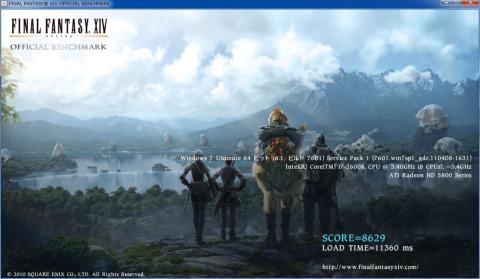 2600k@5.0GHzFFXIV Lo